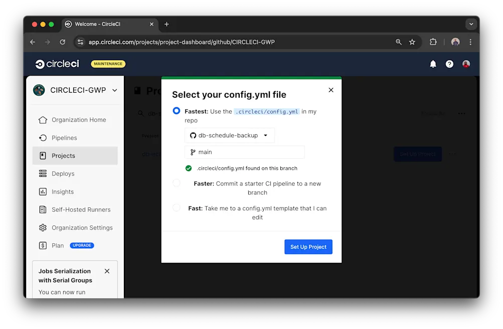 Select Configuration