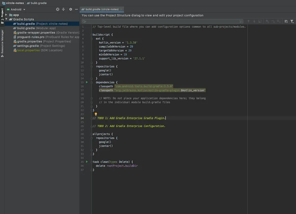 Project build.gradle