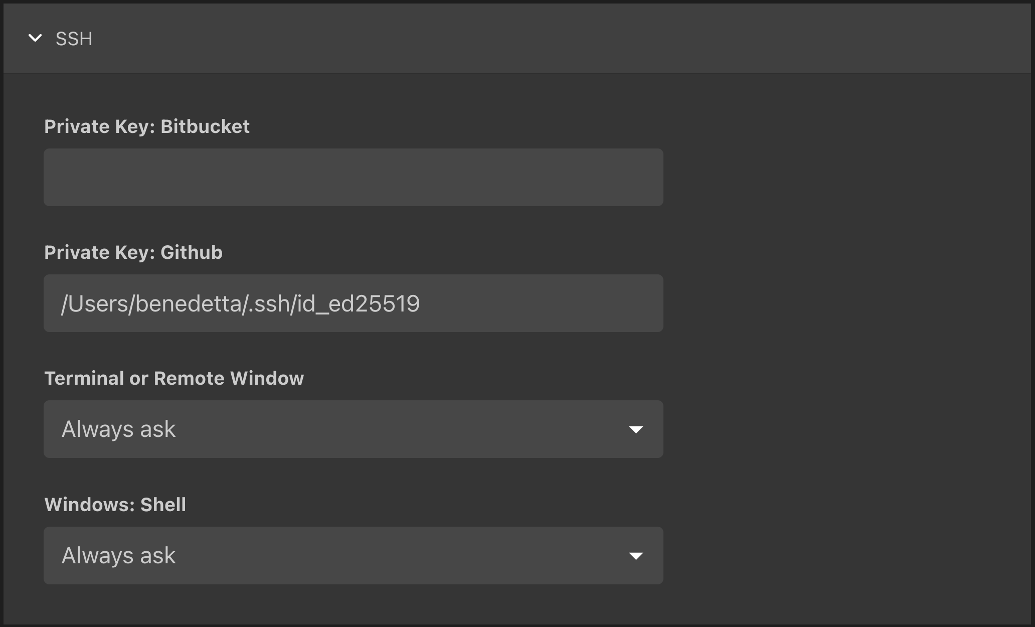 circleci-vscode-ssh-settings