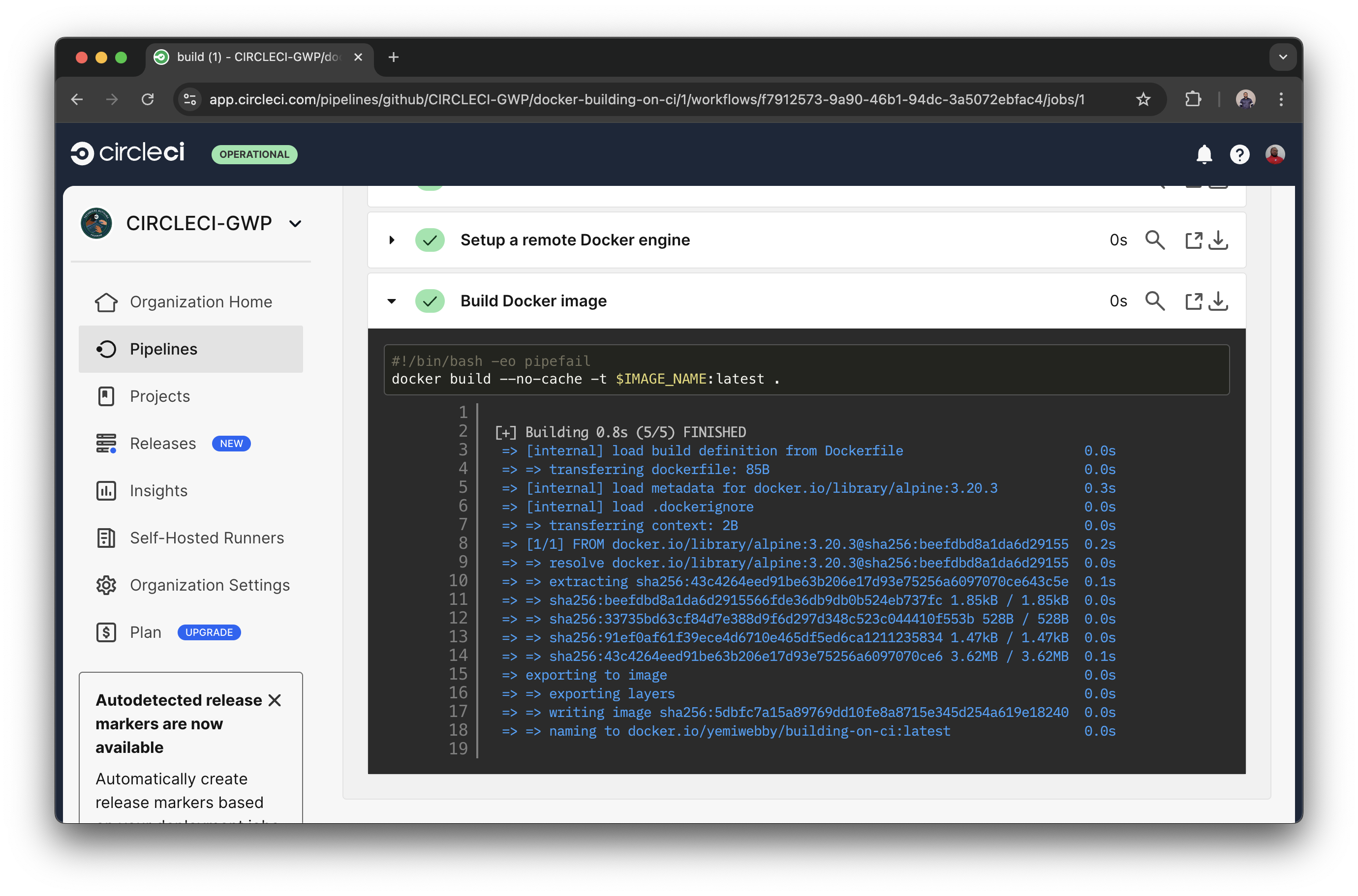 Using CircleCI workflows to replicate Docker Hub automated builds ...