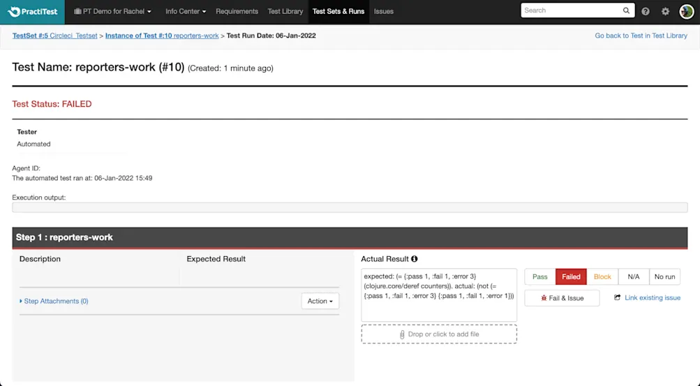 Specific fail select