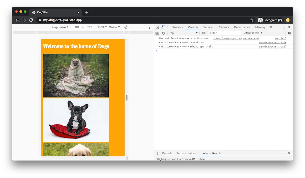 アプリのリリース