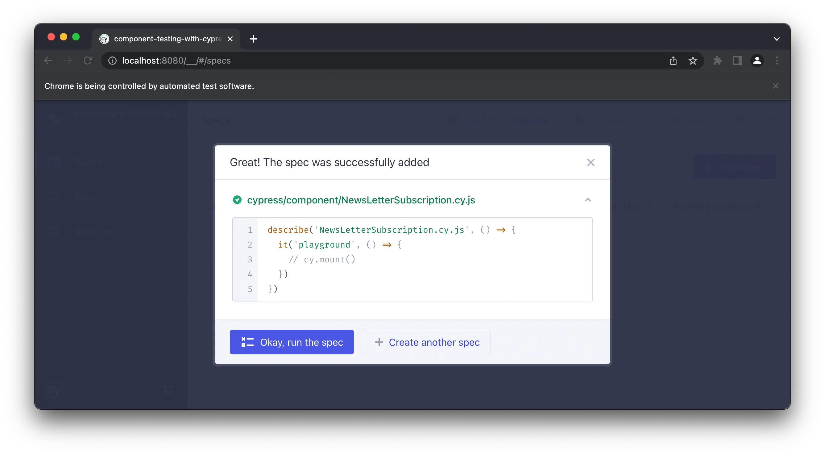 Test React components with Cypress - CircleCI