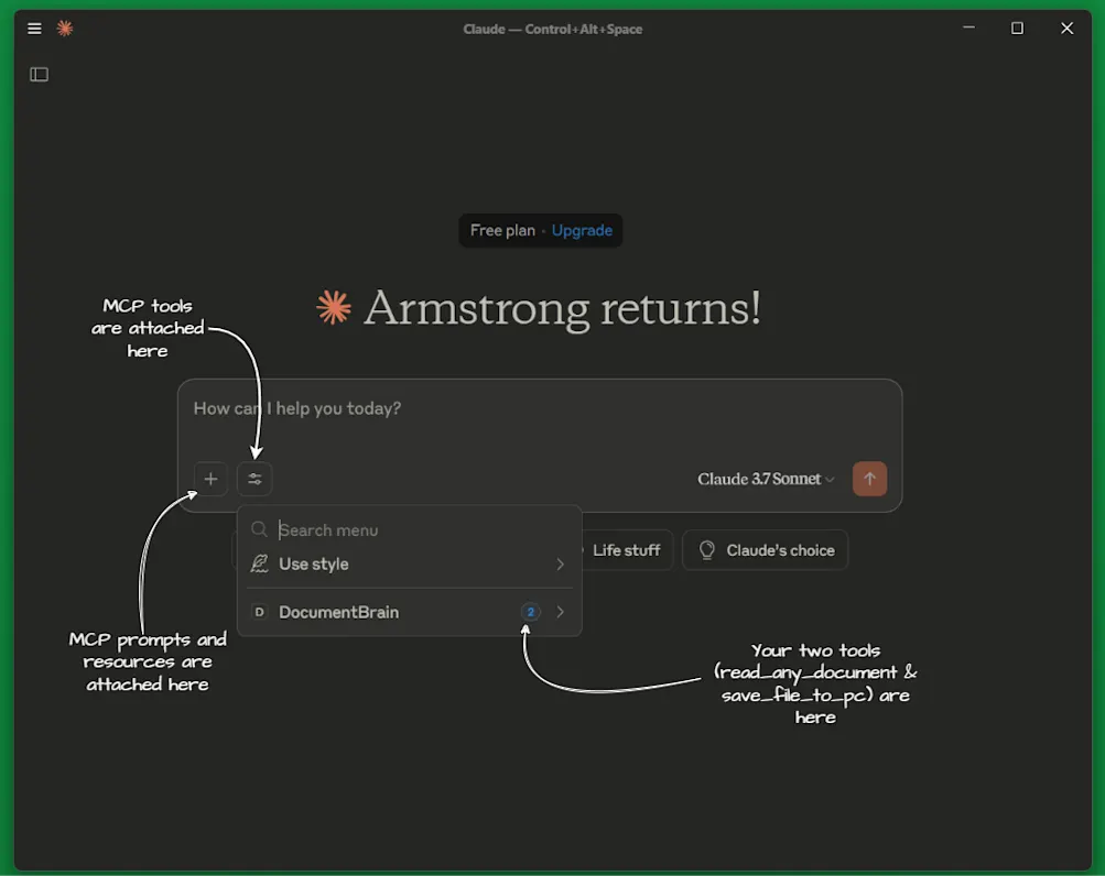 MCP server on Claude Desktop