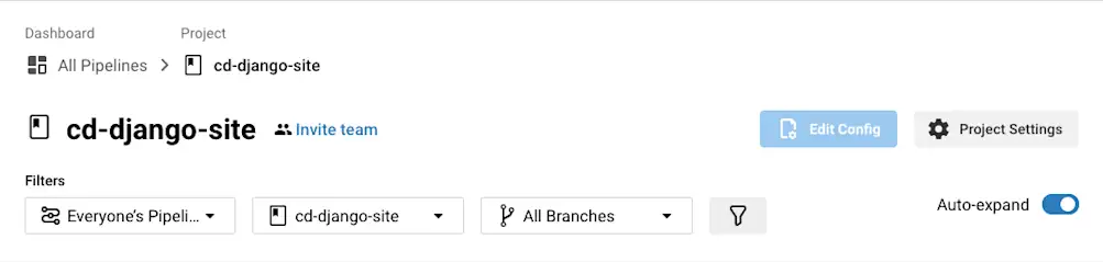 プロジェクト設定 - CircleCI