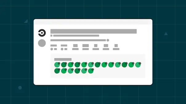 A stylized illustration of the CircleCI community home page.