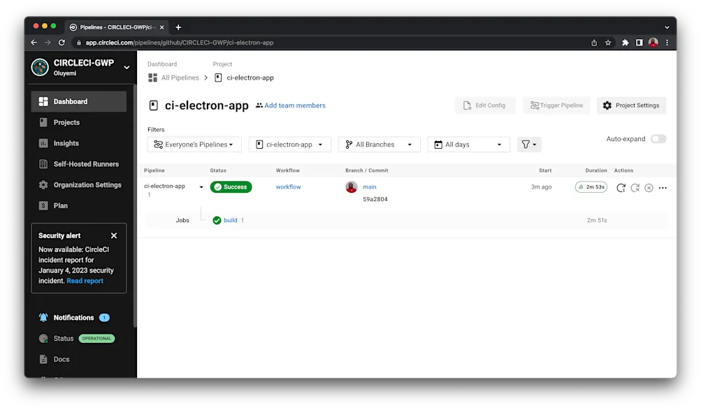 Build Success - CircleCI