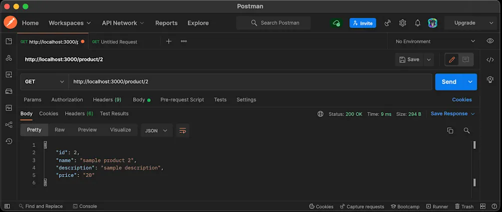 プロダクトを取得する