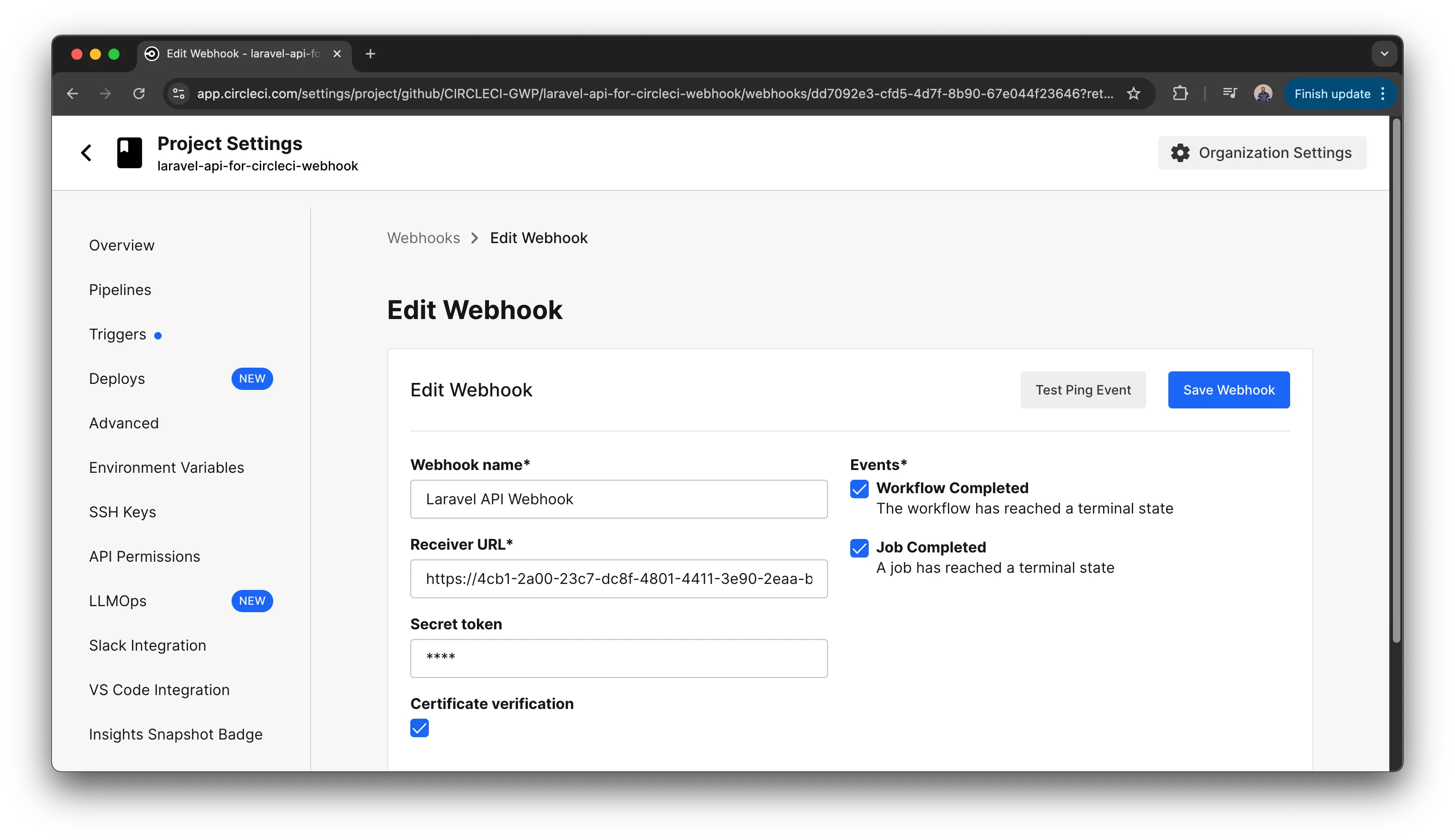 Building a Laravel API for CircleCI webhooks - CircleCI