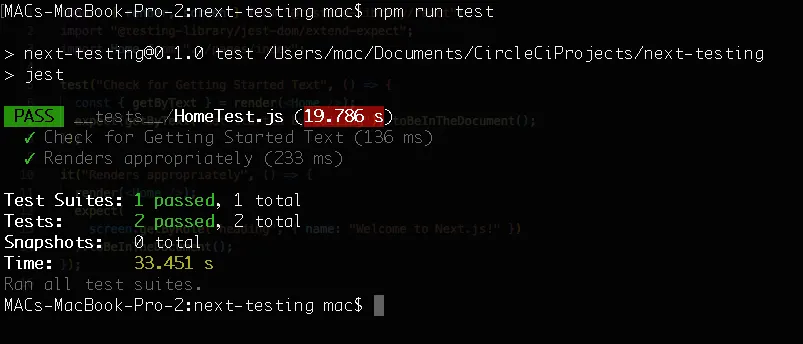 ２回目のローカルテスト