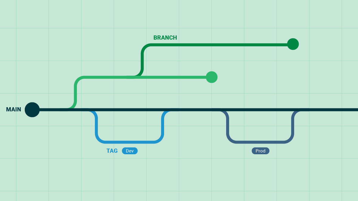 Git branch main. Trunk based. Bough and Branch differences.