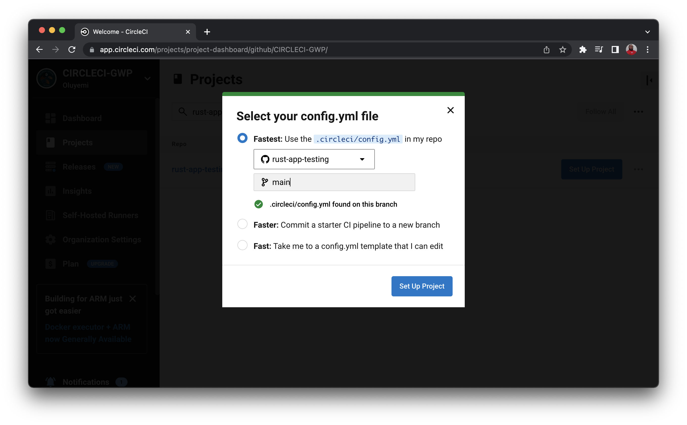 Continuous integration for Rust applications - CircleCI