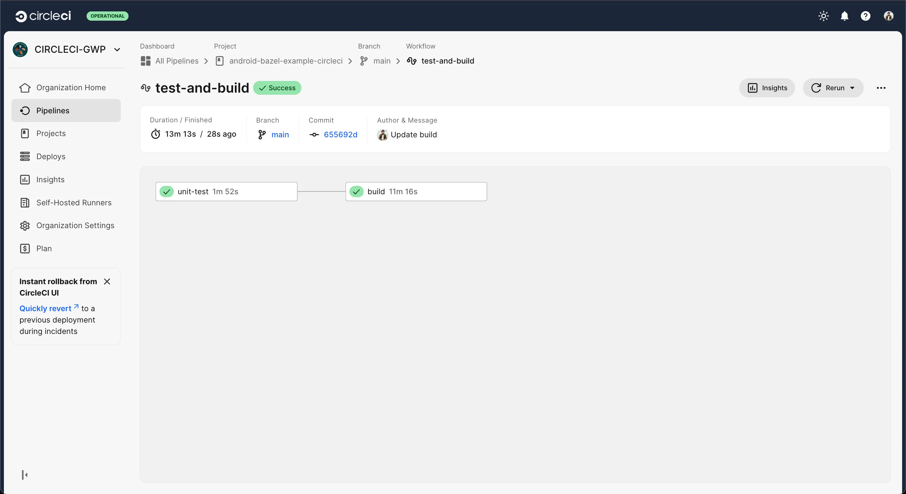 Continuous integration for a Bazel Android project - CircleCI