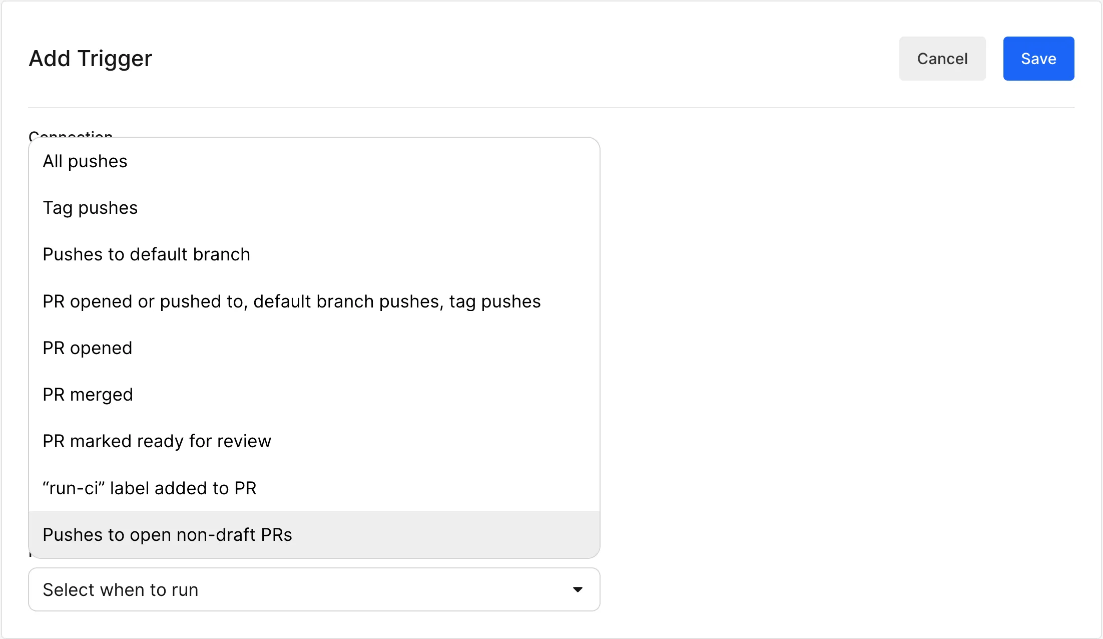 Trigger pipelines on push to non-draft PR - CircleCI Changelog