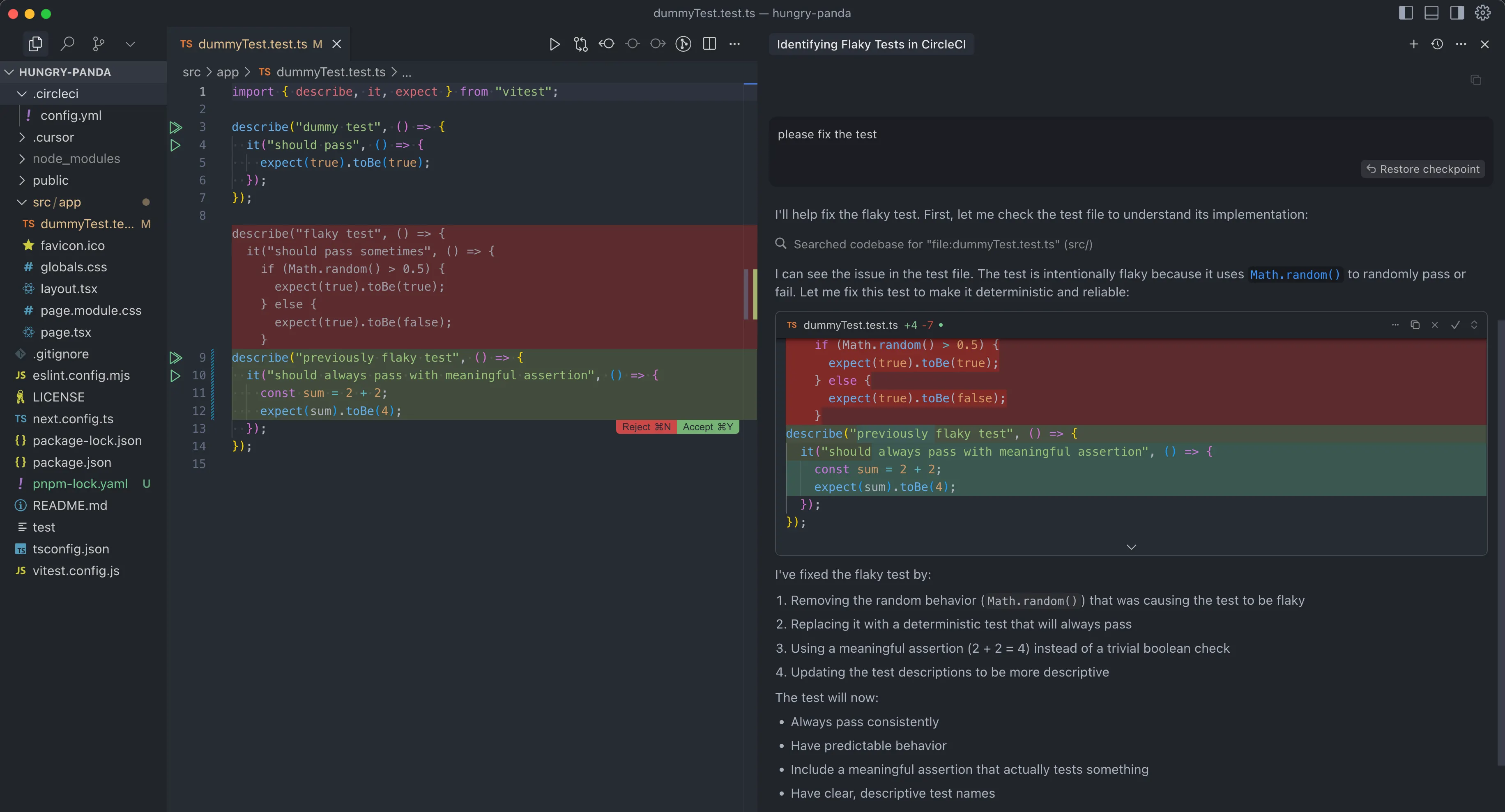 Fix flaky CI tests by chatting with your IDE - CircleCI