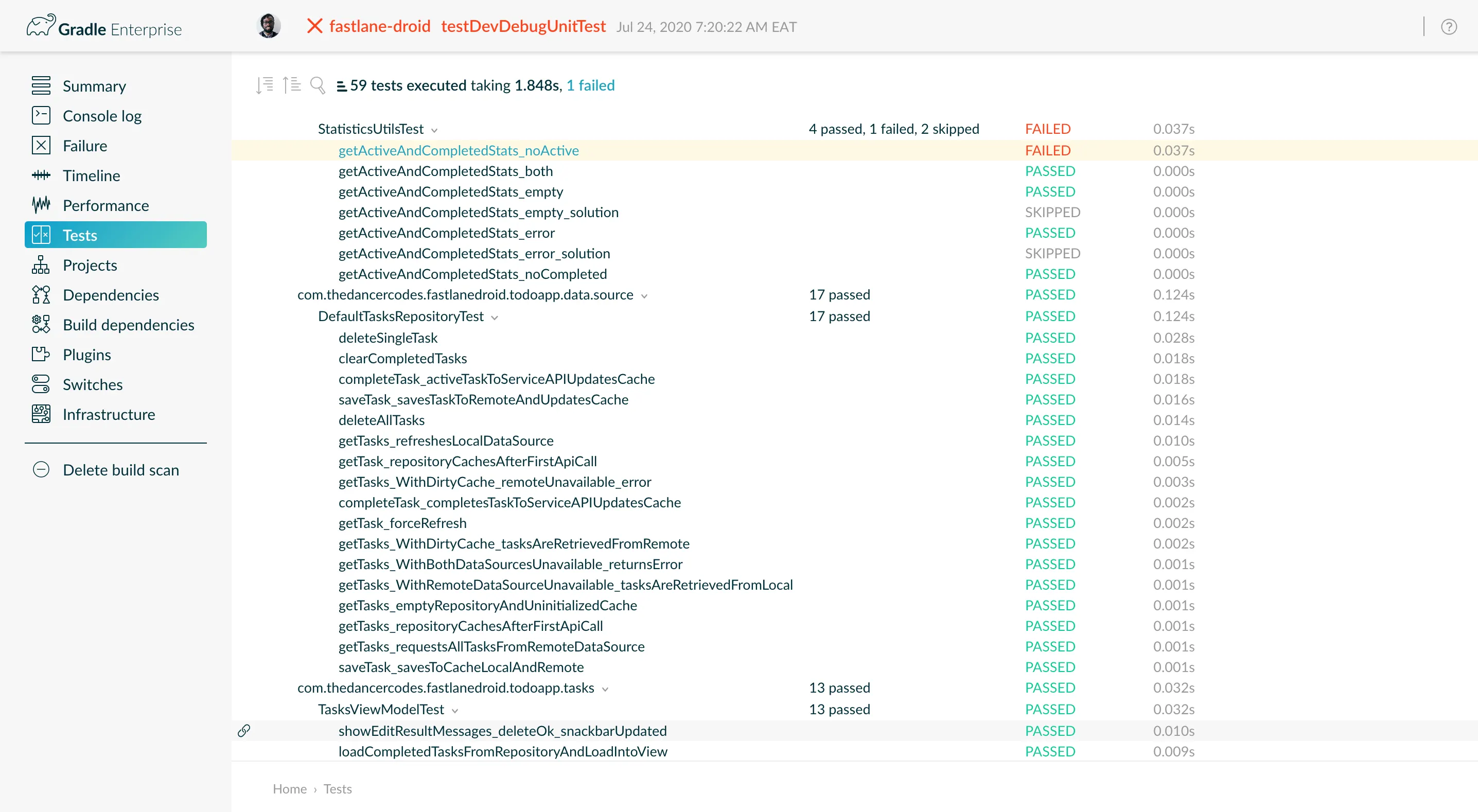 Using Gradle build scans in Android projects - CircleCI