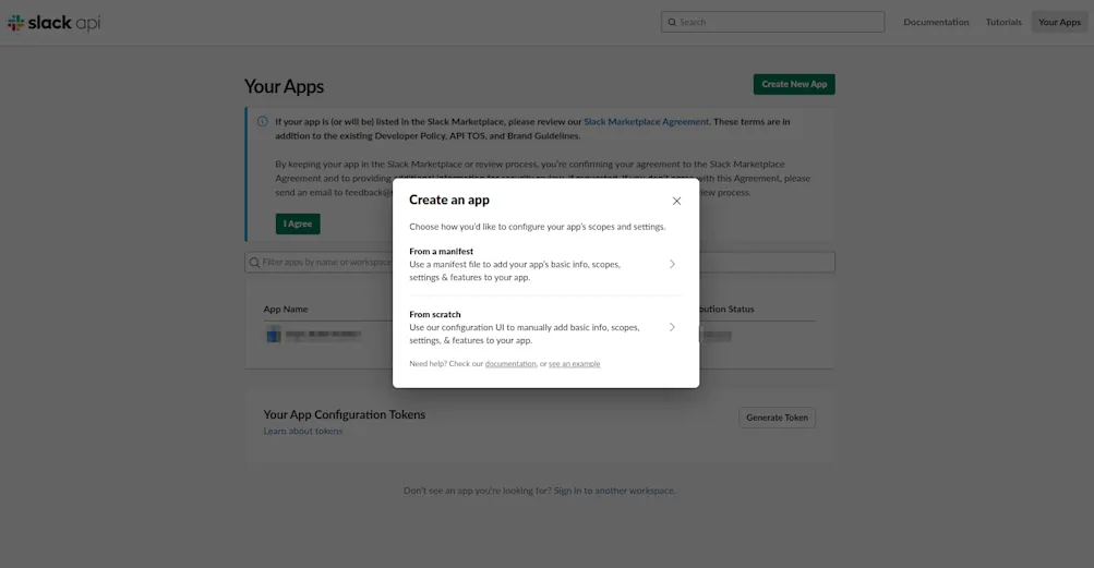 Creating an app from scratch