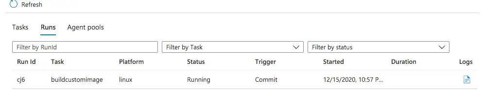 Azure Image build running