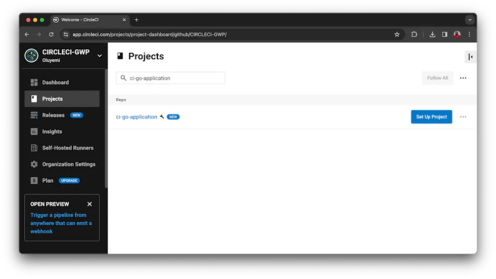 Add Project - CircleCI