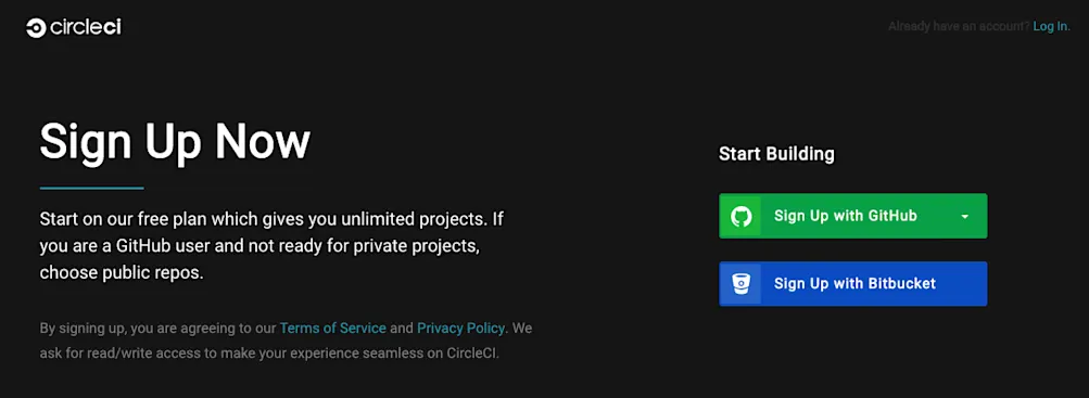 サークルCI登録画面