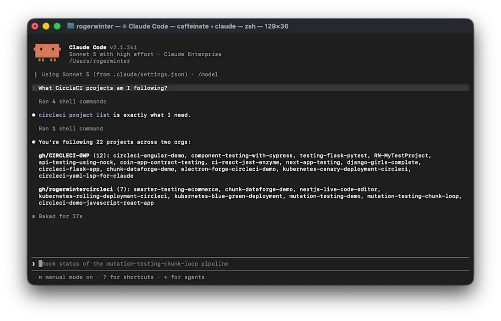 Claude CodeとCircleCI CLIでフォロー中のCircleCIプロジェクトを一覧表示する