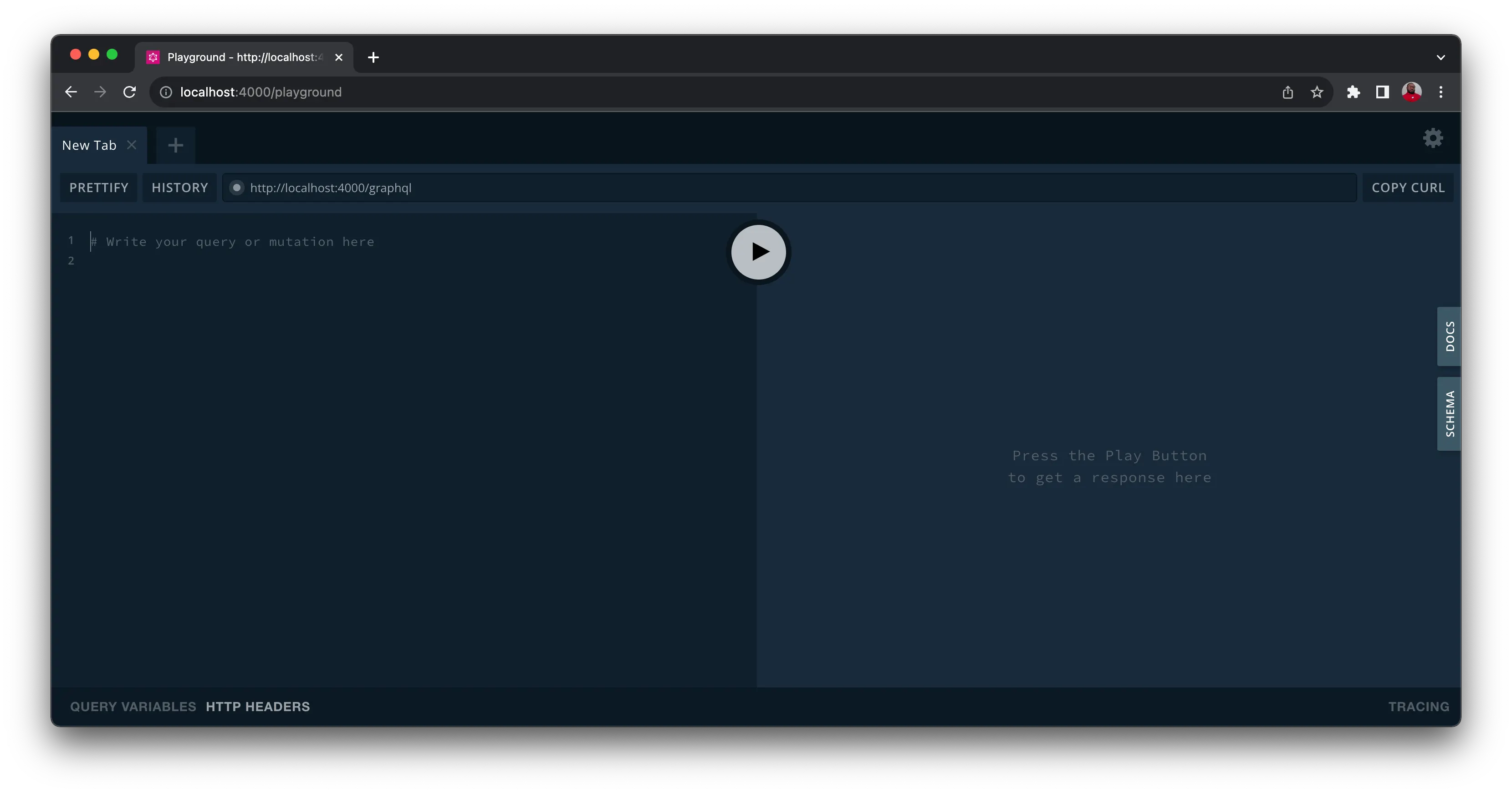 Localhost 4000 Continuous deployment of an Express GraphQL server to Heroku - CircleCI