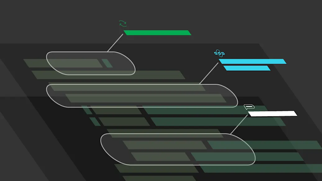 Stylized code is marked with call-outs that show differences in configuration.