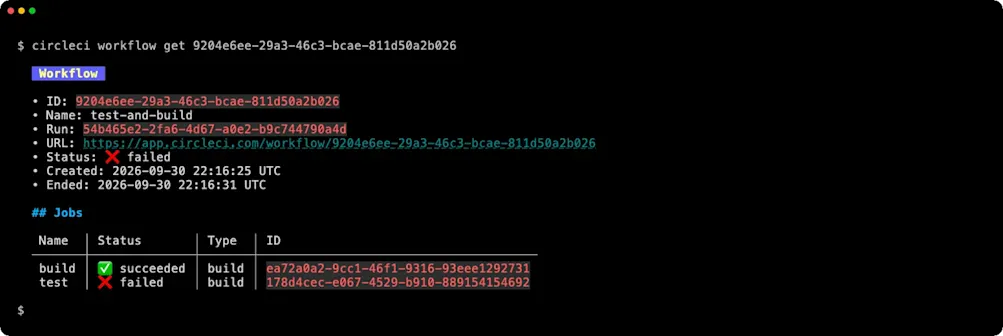 circleci workflow get showing the rerun failed again