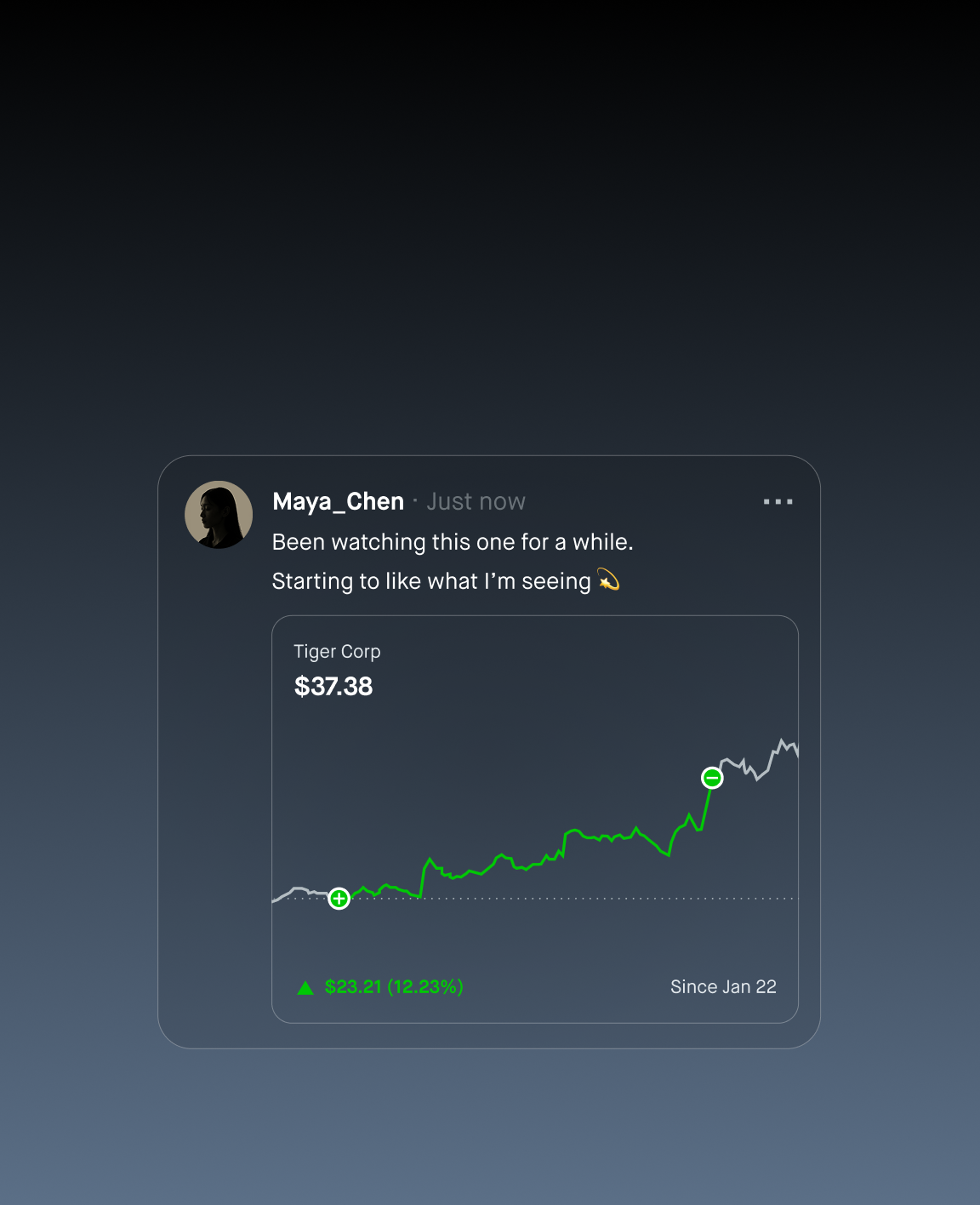 Tickers + live charts