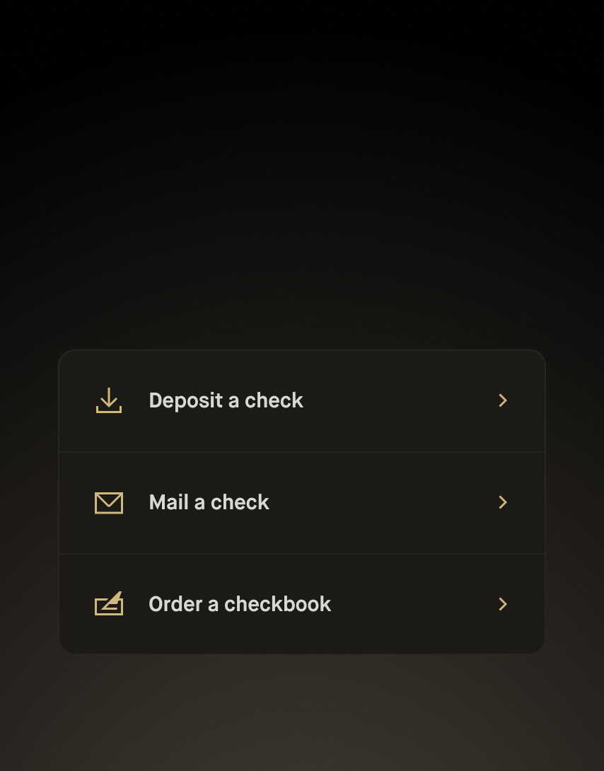 Checks when you need them