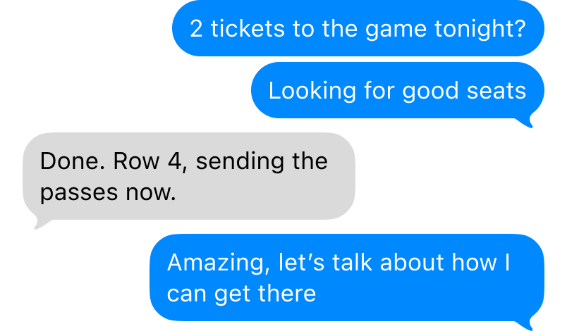 VIP access, one text away