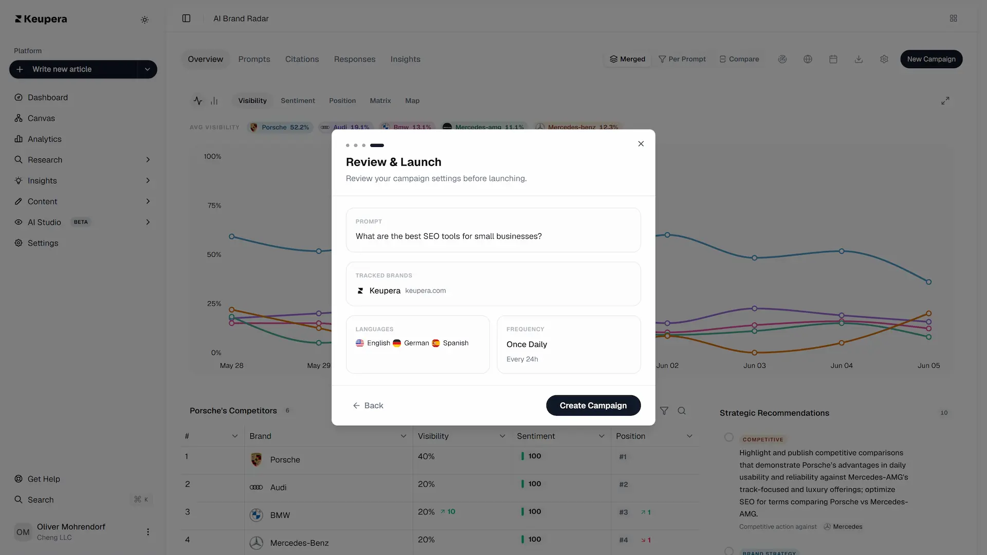 Perform AI Visibility Audit