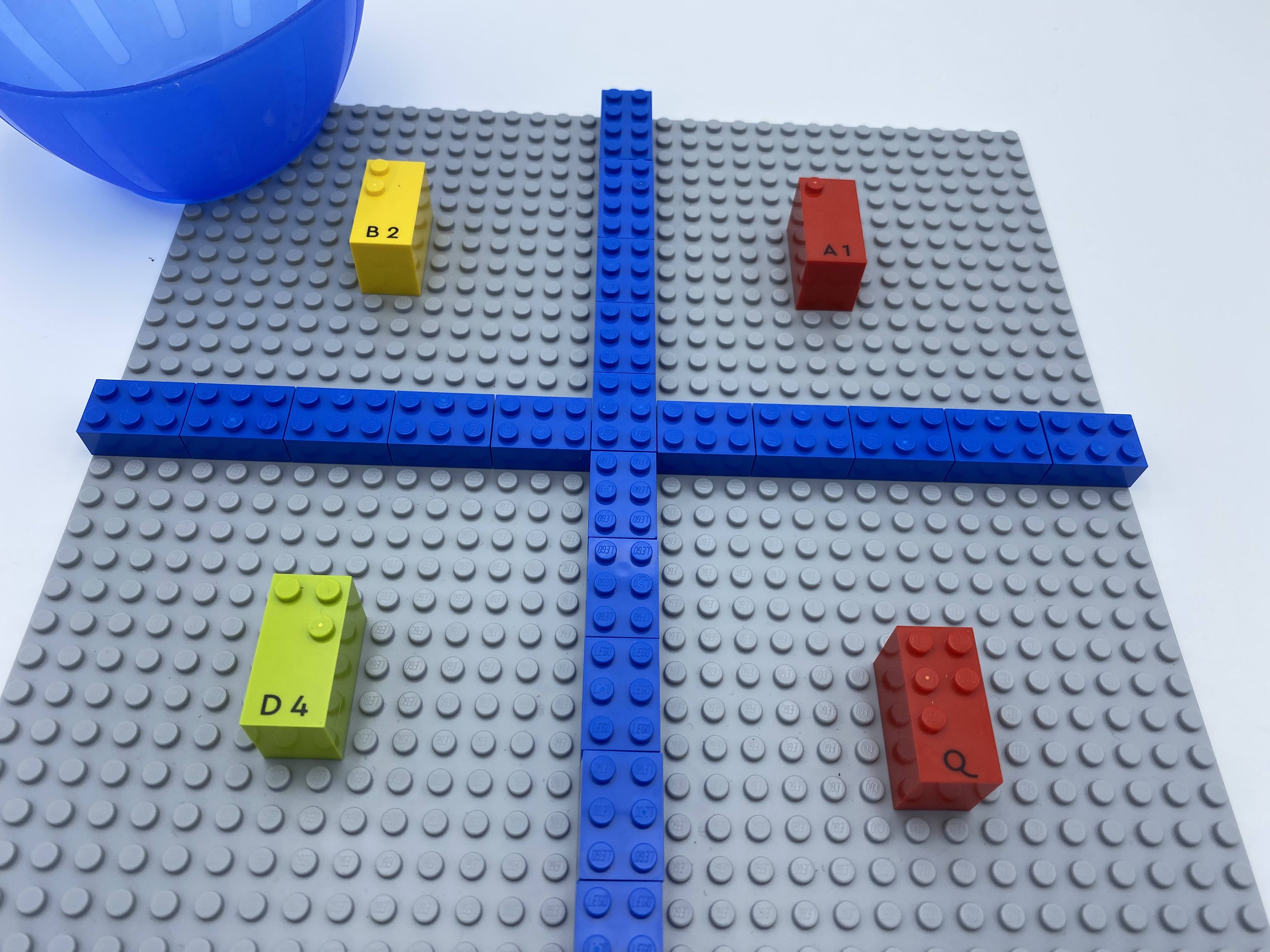 Tic Tac Toe  LEGO Braille Bricks