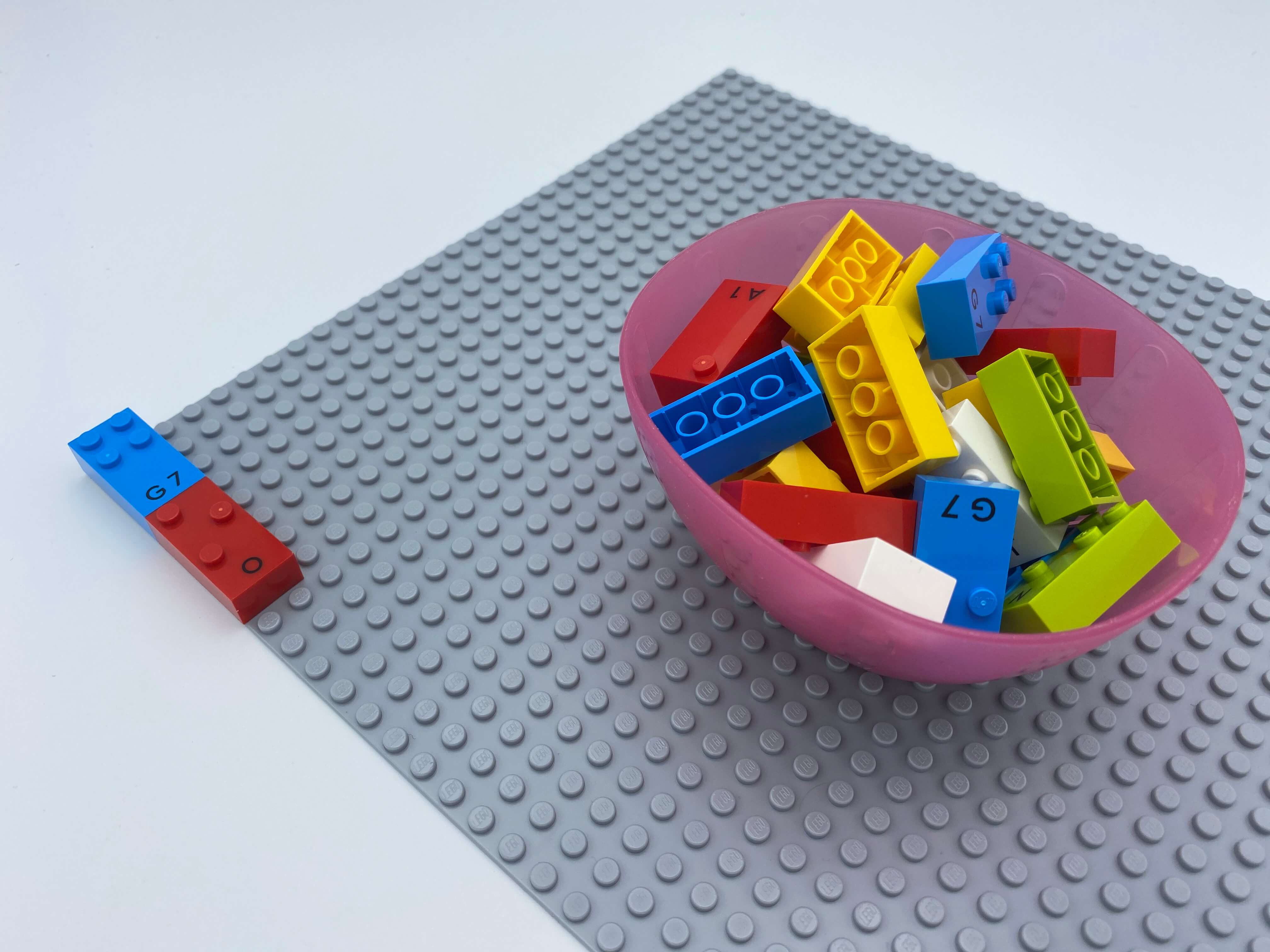 Tic Tac Toe  LEGO Braille Bricks