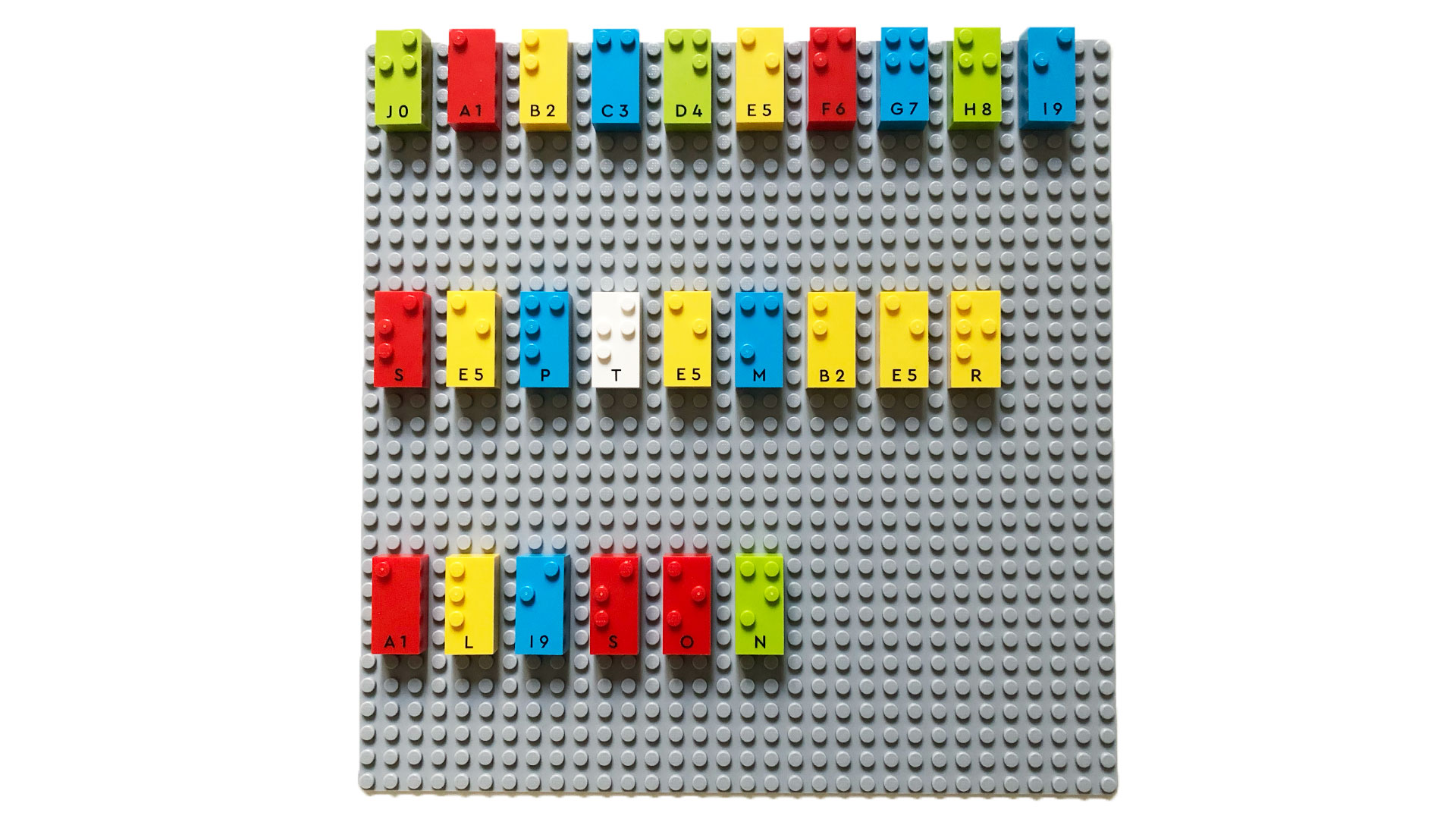 Write month with LEGO Braille Bricks