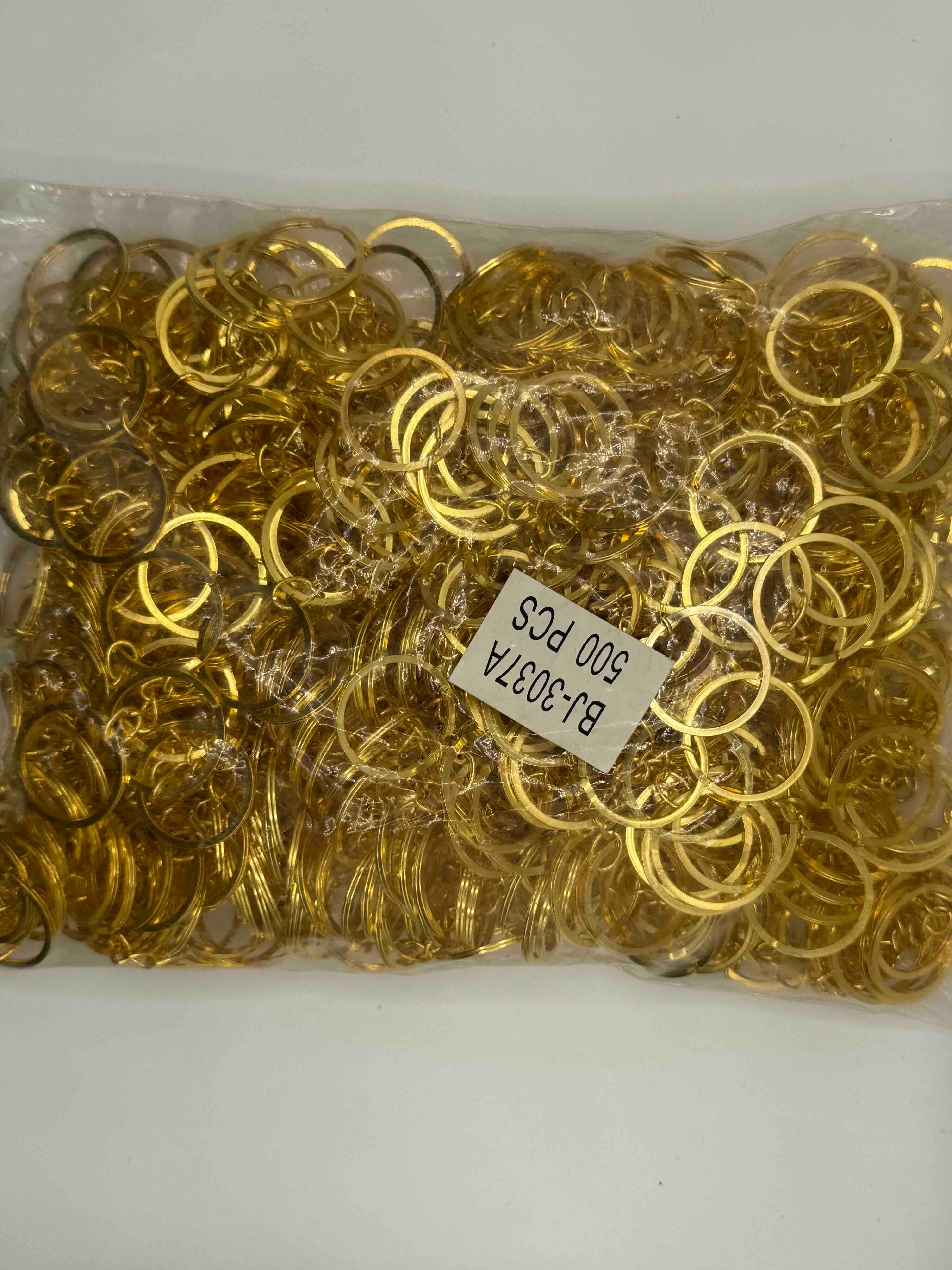 Argolla para llavero dorada 2.5"