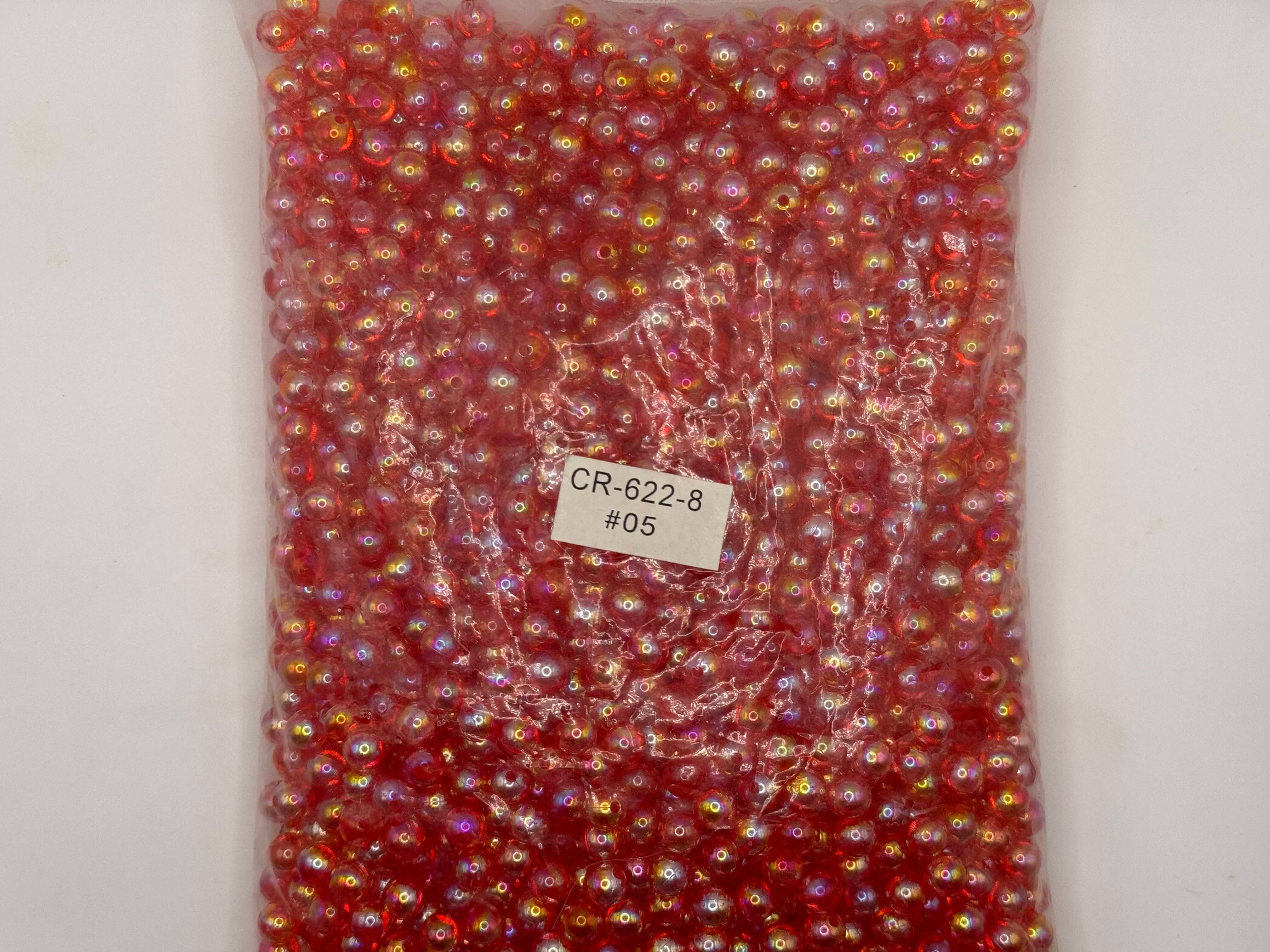 Perla tornasol transparente #8