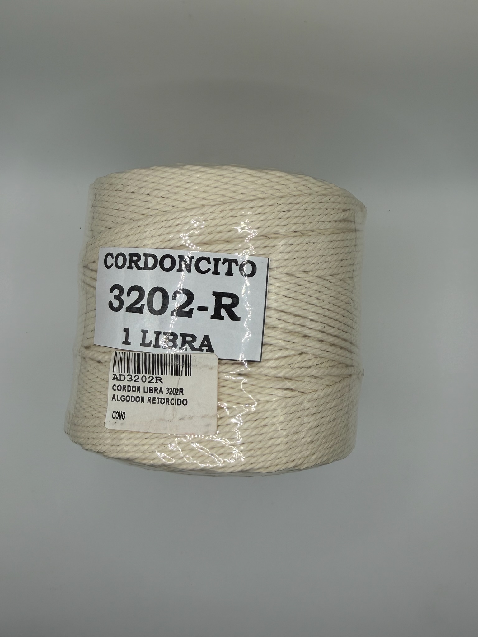 Cordon retorcido algodon - 3202R