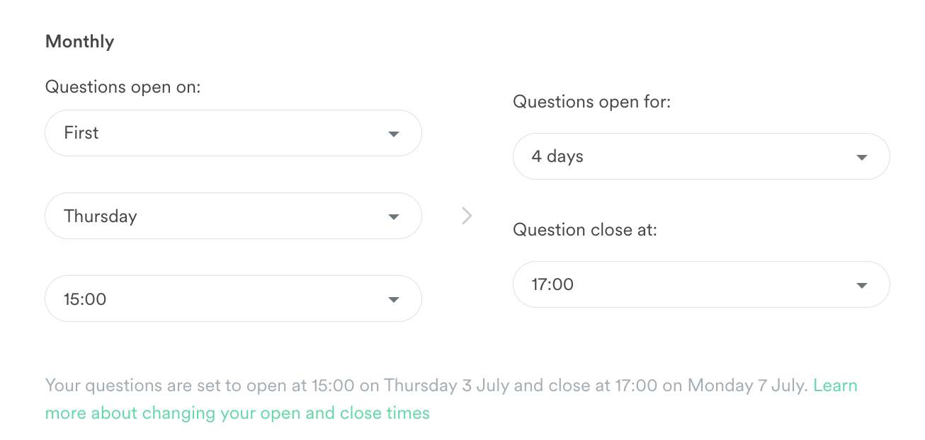 Essential - Monthly Scheduler