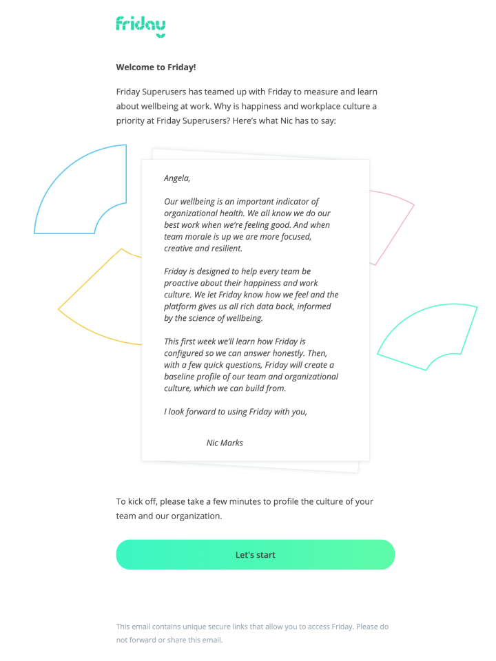 Onboarding email