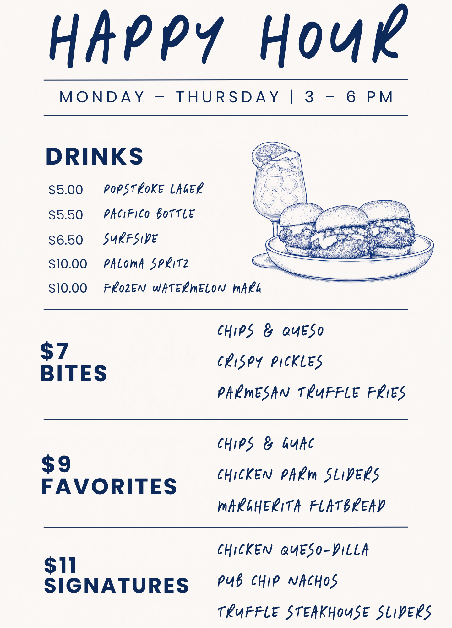 Happy Hour Menu
