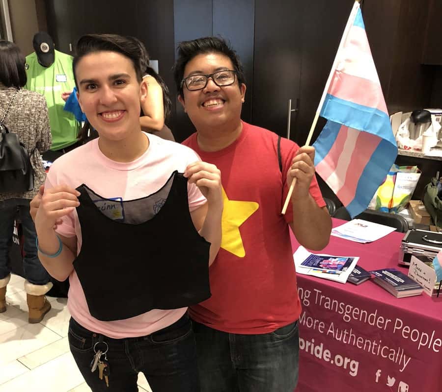 Binder Sport With Non Binary Flag