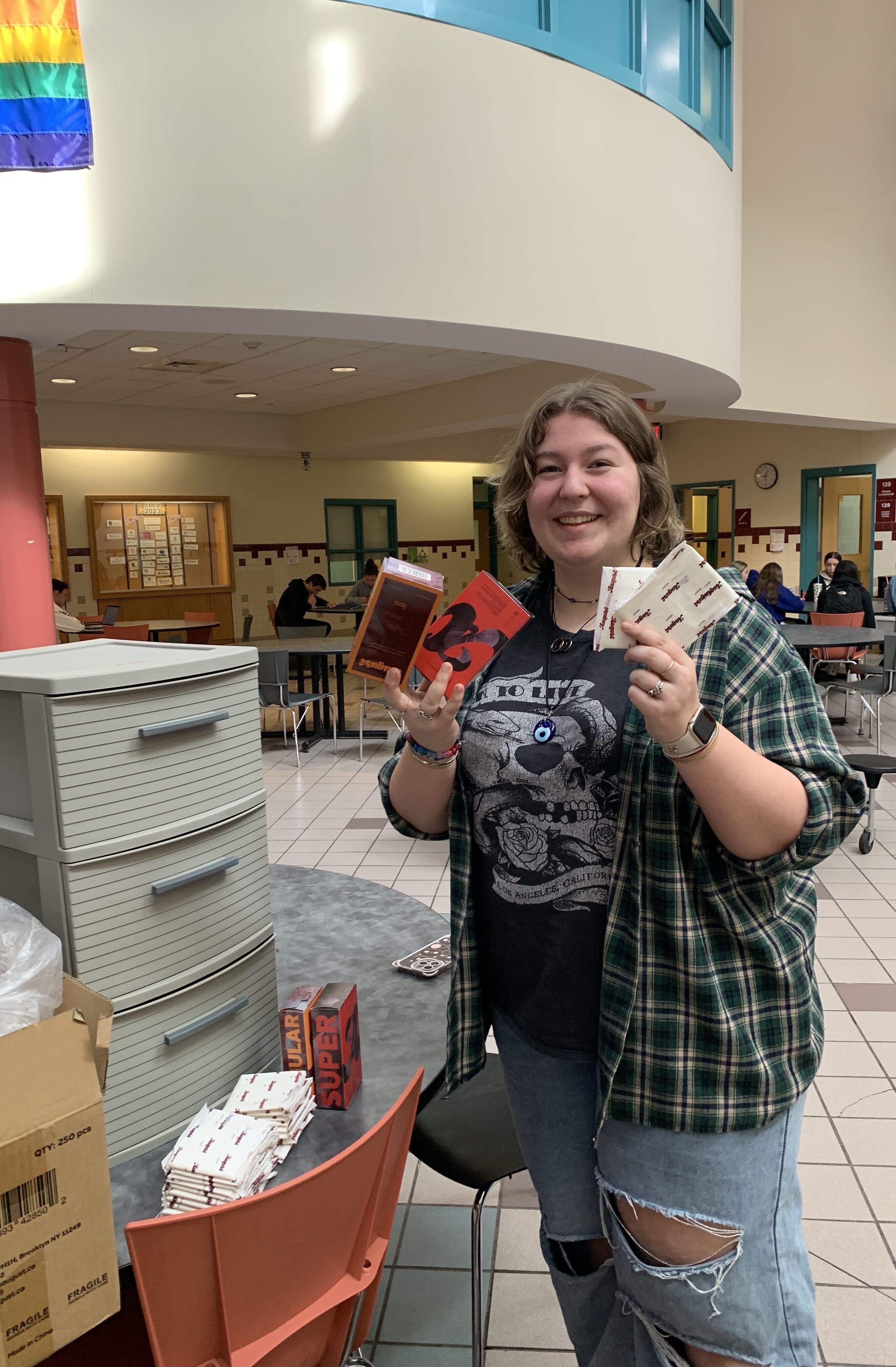 a person holding a book