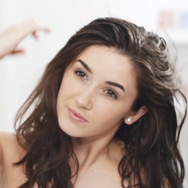 Woman with dry hair