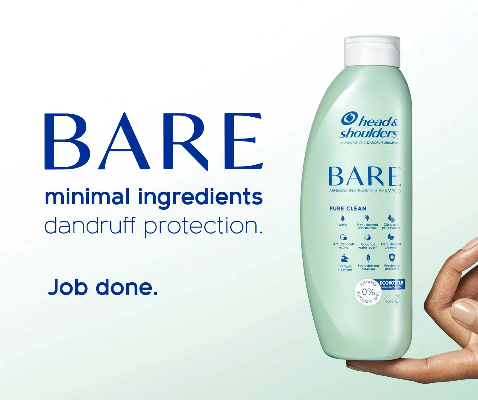 BARE Anti‑Dandruff Shampoo | Minimal Ingredients, Gentle Care | H&S MY
