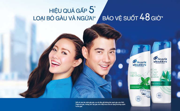 Dầu gội chống gàu - Biểu ngữ - Đầu & Vai