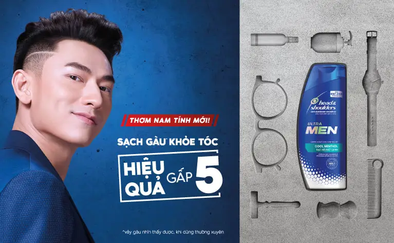 Dầu gội chống gàu Ultra Men - Đầu & Vai