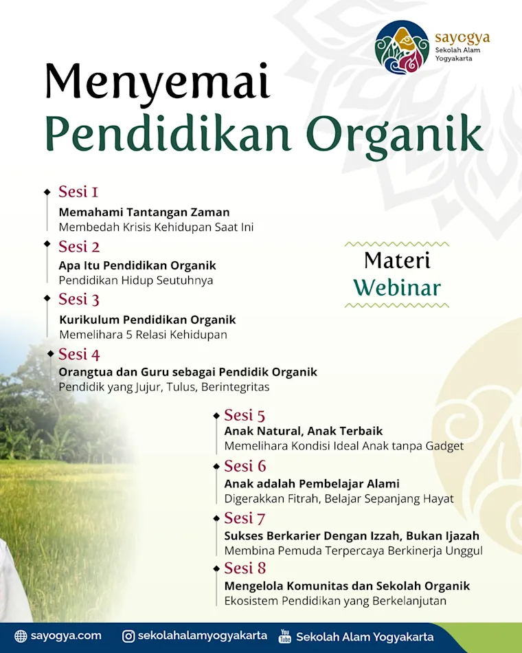 Menyemai Pendidikan Organik