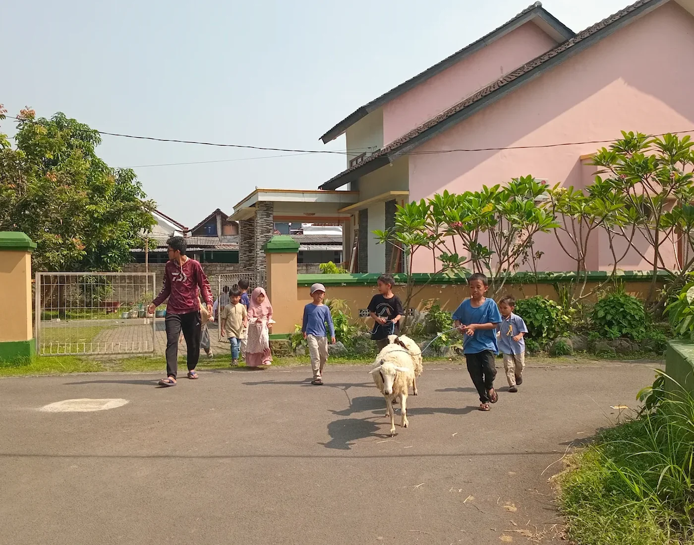 Anak-anak Sayogya belajar melalui kehidupan bersama warga dan ternak di kampung