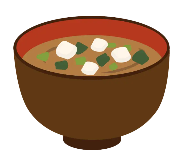 味噌汁のイラスト